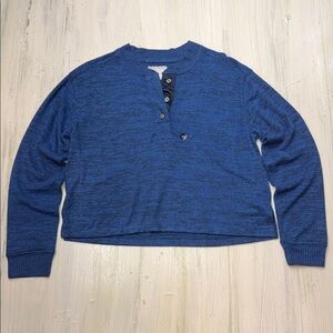 Abercrombie & Fitch Denim Blue Knit